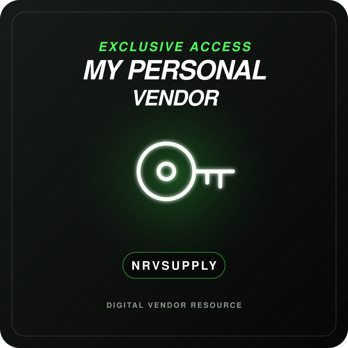 PERSONAL VENDOR